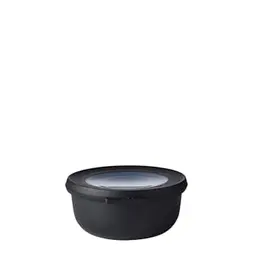 Mepal Cirqula Round Multi Bowl - Vorratsdose für Kühlschrank & Mikrowelle - 350 ml - Nordic Black