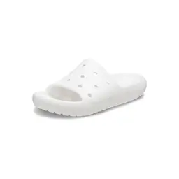 Crocs Classic Slide V2 Sandalen, Weiß, Größe 42/43