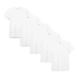 Lower East Herren T-Shirt, 5x Weiß, XL