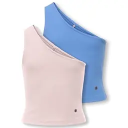 ONLY Kognessa Life One-Shoulder Top 2er-Pack