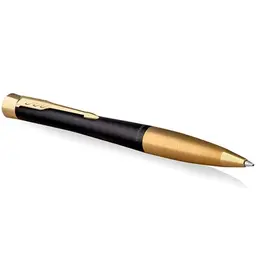 Parker Urban Twist Kugelschreiber - Mattschwarz mit Gold - Inkl. blauer Nachfüllpatrone & Geschenkbox