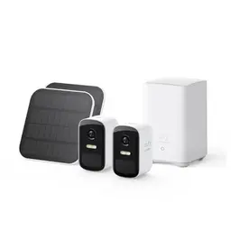 eufy Security eufyCam 2C 2-Kamera-Set mit Solarpanel, HomeKit-kompatibel, 1080p HD, wetterfest, Nachtsicht