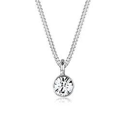 Elli Damen Halskette Solitär Kristall 925 Sterling Silber