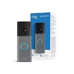 Ring Akku-Videotürklingel, kabellose Kamera, 2K-Retinal, 6x-Zoom, eingebauter Akku, 30 Tage Gratis für Ring-Abonnement