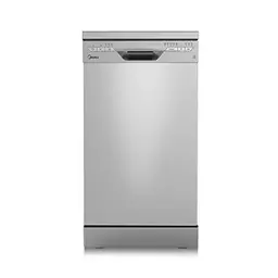 Midea SF 3.45N PRO Geschirrspüler, freistehend, 9 Maßgedecke, WLAN, 5 Programme, 47 dB, Inox