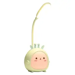 SPORWAY LED Schreibtischlampe - Faltbare Tischlampe mit 3 Beleuchtungsmodi, Cartoon Design, Geschenk für Kinder (Grün)