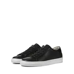 JACK & JONES Herren Sneaker Jfwcorey Leather, Schwarz, Größe 40