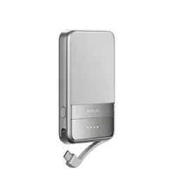 EF ECOFLOW Qi2 MagSafe Powerbank 5000mAh, 30W, magnetisch, kabellos, kompatibel mit iPhone 12-17, Silber