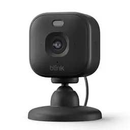 Blink Mini Überwachungskamera für den Innenbereich – 2K Video, Nachtsicht in Farbe, Schwarz