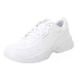 PUMA Damen Cilia Sneaker, Weiß Silber, Größe 40