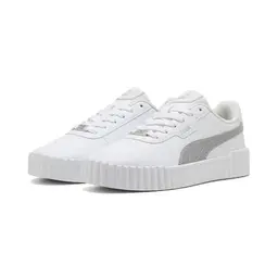 Puma Carina 3.0 Damen-Sneaker, Dayinight White Silver, Gr. 37