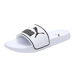 PUMA Leadcat 2.0 Slide Sandal - Unisex, Weiß/Schwarz, Größe 38 EU