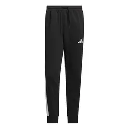 Adidas Essential Three Stripes Fleece Pant für Herren, Schwarz, Größe L