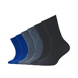 Camano Comfort Unisex Socken 9300 (6er Pack), Mehrfarbig Blau, Gr. 19-22