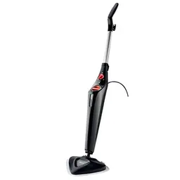 Vileda Steam Plus Dampfreiniger, hygienische Bodenreinigung für alle Böden, ideal für Teppiche, Schwarz