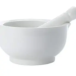 Maxwell & Williams Mörser mit Stößel, 9 cm, in Geschenkbox, Porzellan, Weiß