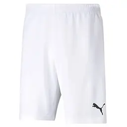 PUMA Herren Teamrise Shorts, Puma Weiß/Schwarz, Größe M