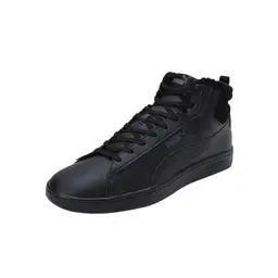 PUMA Herren Smash 3.0 Mid Sneaker, Schwarz/Grau, Größe 37 EU