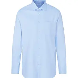Seidensticker Herren Longsleeve Baumwollhemd, Blau, Größe 40 EU