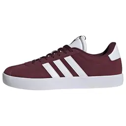 Adidas VL Court 3.0 Herren Schuhe in Shadow Red/Cloud White, Größe 40 2/3 EU