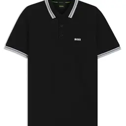BOSS Herren Poloshirt - Schwarz, Größe M