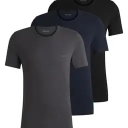 BOSS Hugo Herren T-Shirt, Open Blue, Größe L