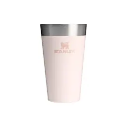 STANLEY Adventure Bierkrug 473 ml - Edelstahl Thermobecher, Hält 4 Stunden Kalt, BPA-frei, Spülmaschinenfest - Rose Quartz