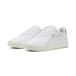 PUMA Court Lally Dayinight Damen-Sneaker, Weiß, Gold, 38 EU