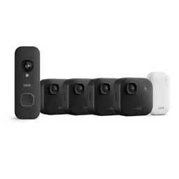 Blink Outdoor 2K+ Kamera mit Videotürklingel, Schwarz, inkl. Sync Module Core