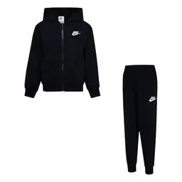 Nike Baby Jungen Club Set mit Sweatshirt, 5 Jahre, Schwarz-Weiß