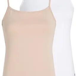 Tommy Hilfiger Damen 2er-Pack CAMI in Orange und Misty Blush, Größe S