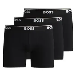 BOSS Herren Boxershorts 3er-Pack, Schwarz, Größe L