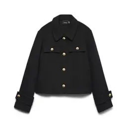 VERO MODA Damen Vmziljacheck Short Jacket, Schwarz