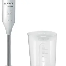 Bosch Stabmixer ErgoMixx, 2 Geschwindigkeitsstufen, 600 W, Edelstahl-Mixfuß, weiß/grau