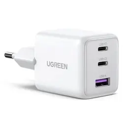 UGREEN 30W USB-C Ladegerät mit 3 Anschlüssen, Schnellladen für iPhone, iPad, Galaxy, Pixel – Weiß