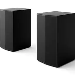 LG SPT8-S Rücklautsprecher-Set für Soundbars, 100 W Leistung, platzsparendes Design, Schwarz