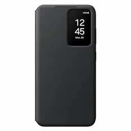 Samsung Smart View Wallet Case für Galaxy S24, Handy-Hülle mit Kartenfach, Black
