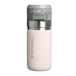 Stanley Quick Flip Edelstahl-Trinkflasche 0.47L - Hält 7+ Stunden kalt - BPA-frei - Auslaufsicher - Rose Quartz