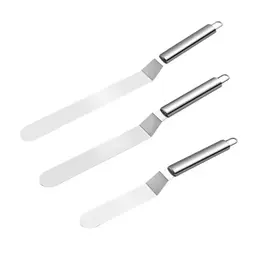 Torten Winkelpalette Set, 3 Stück - Spachtel zum Bestreichen und Dekorieren von Kuchen und Gebäck