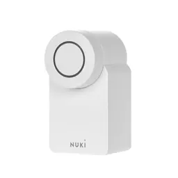 Nuki Smart Lock 4. Generation – Smartes Türschloss für schlüssellosen Zutritt, weiß