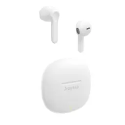 Hama Bluetooth Earbuds mit Mikrofon und Ladebox, kabellos, Touch Control, Weiß