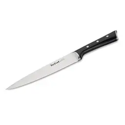 Tefal Ice Force Fleisch- und Schinkenmesser, 20 cm, Edelstahl/Schwarz