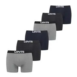 Levi’s Basic-Boxerslips für Herren aus Bio-Baumwolle, 6er-Pack, atmungsaktiv und bequem