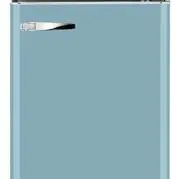 Amica Retro Kühl-Gefrierkombination 206 l – Türkisblauer Kühlschrank im Retro-Design