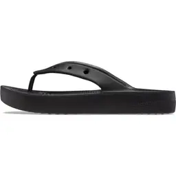 Crocs Women's Classic Platform Flip Flops, Black, Size 5 UK
