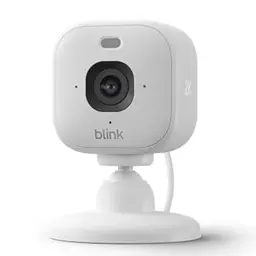 Blink Mini 2K Überwachungskamera für innen | Sicherheitskamera mit Netzstecker | Farb-Nachtsicht | 1 Kamera – Weiß