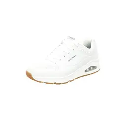 Skechers Herren Uno Stand On Air Sneaker, Weiße Durabuck-Details, 44 EU