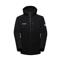 Mammut Ultimate Comfort SO Hooded Jacket Men | Softshelljacke für Herren, Allwetterjacke mit Kapuze | Schwarz