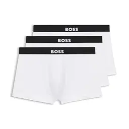 BOSS Herren Trunk 3er Set, Weiß, XS