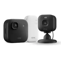 Blink Outdoor und Blink Mini 2K+ Innenkamera, schwarz, inkl. Sync Module Core